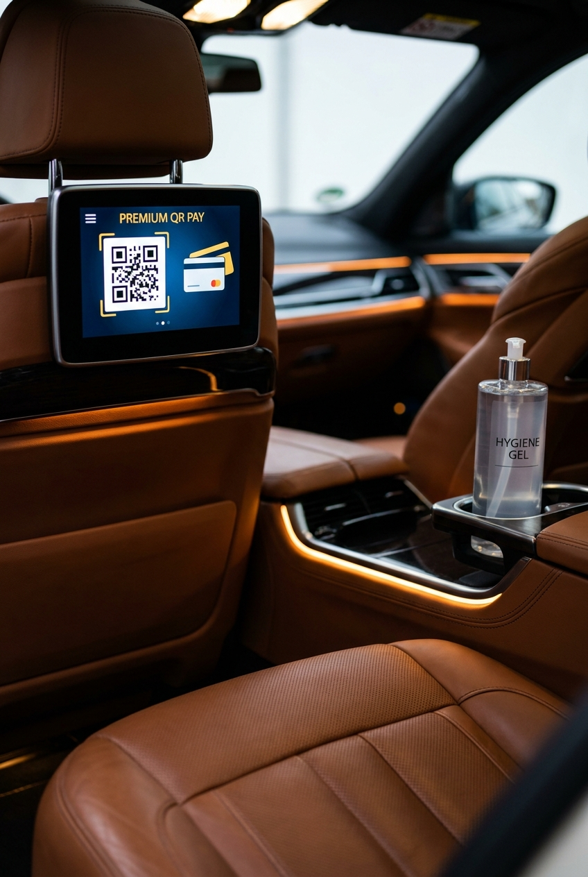 Betalen in de TaxiWoody wagen